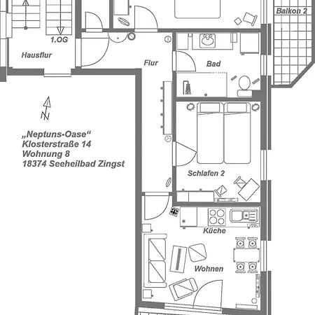 Apartmán Neptuns-oase Zingst